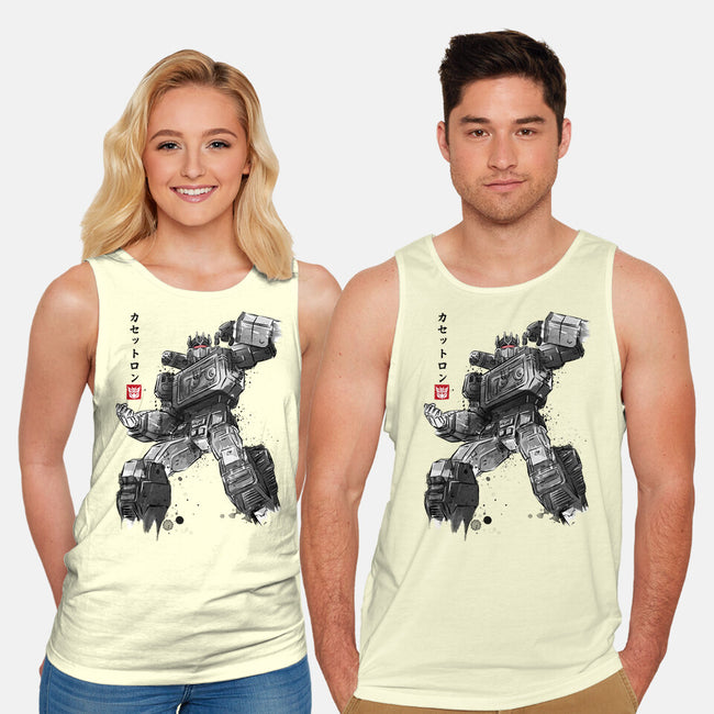 Microcassette Recorder Sumi-e-Unisex-Basic-Tank-DrMonekers