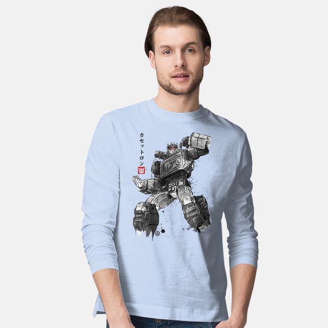 Microcassette Recorder Sumi-e-Mens-Long Sleeved-Tee-DrMonekers