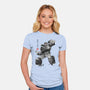 Microcassette Recorder Sumi-e-Womens-Fitted-Tee-DrMonekers