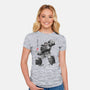 Microcassette Recorder Sumi-e-Womens-Fitted-Tee-DrMonekers