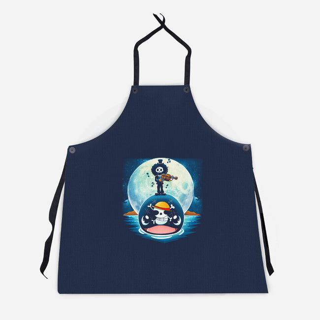 Violin Whale-Unisex-Kitchen-Apron-Vallina84