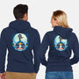 Violin Whale-Unisex-Zip-Up-Sweatshirt-Vallina84