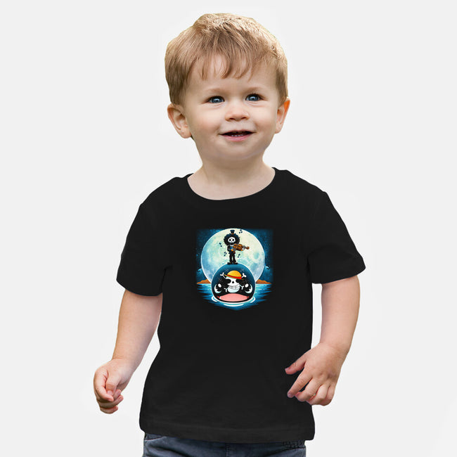 Violin Whale-Baby-Basic-Tee-Vallina84