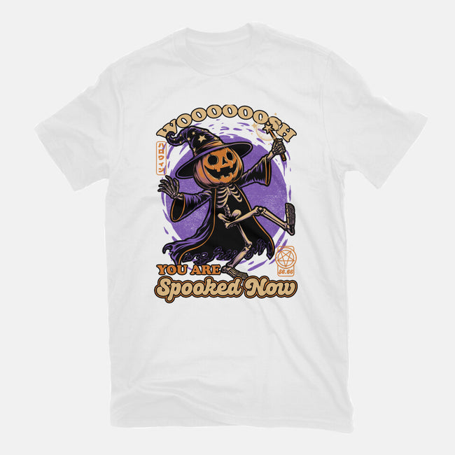 Spooky Pumpkin Wizard-Womens-Basic-Tee-Studio Mootant