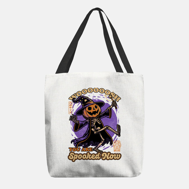 Spooky Pumpkin Wizard-None-Basic Tote-Bag-Studio Mootant