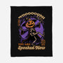 Spooky Pumpkin Wizard-None-Fleece-Blanket-Studio Mootant