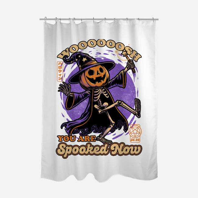 Spooky Pumpkin Wizard-None-Polyester-Shower Curtain-Studio Mootant