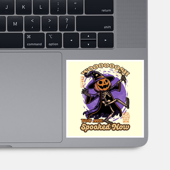 Spooky Pumpkin Wizard-None-Glossy-Sticker-Studio Mootant