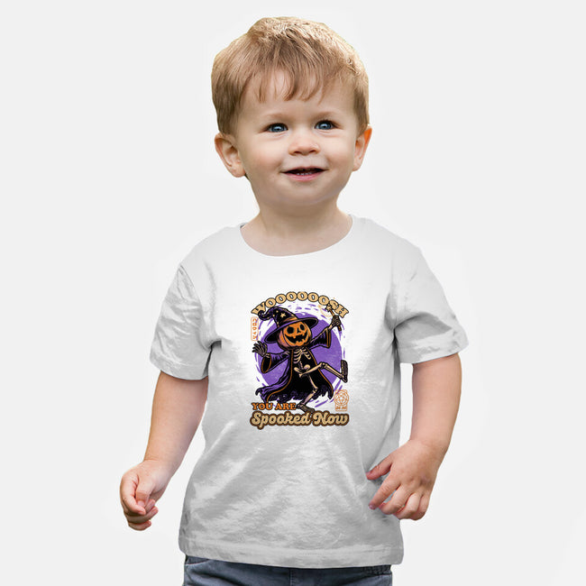 Spooky Pumpkin Wizard-Baby-Basic-Tee-Studio Mootant