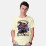 Spooky Pumpkin Wizard-Mens-Basic-Tee-Studio Mootant