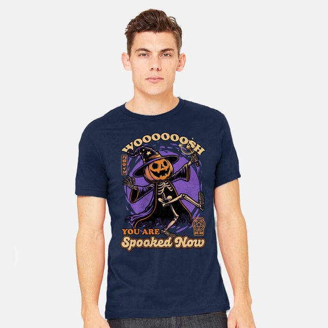 Spooky Pumpkin Wizard-Mens-Heavyweight-Tee-Studio Mootant