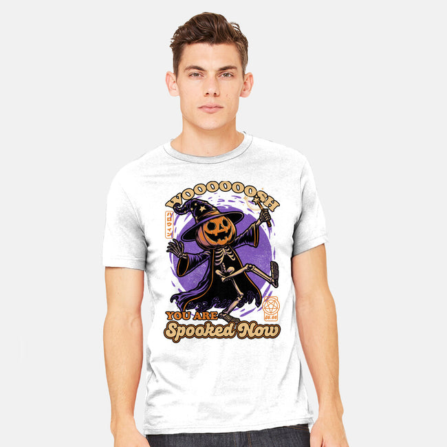 Spooky Pumpkin Wizard-Mens-Heavyweight-Tee-Studio Mootant