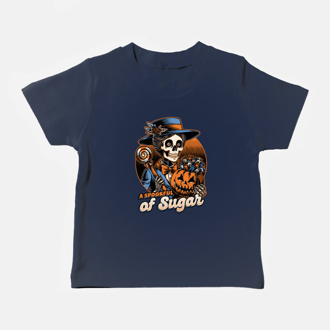 Halloween Spooky Sugar-Baby-Basic-Tee-Studio Mootant