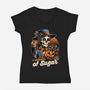 Halloween Spooky Sugar-Womens-V-Neck-Tee-Studio Mootant