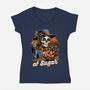 Halloween Spooky Sugar-Womens-V-Neck-Tee-Studio Mootant