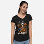 Halloween Spooky Sugar-Womens-V-Neck-Tee-Studio Mootant