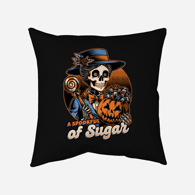 Halloween Spooky Sugar-None-Removable Cover w Insert-Throw Pillow-Studio Mootant