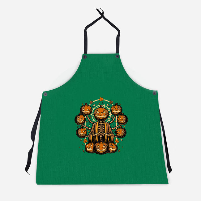 Halloween Pumpkin God-Unisex-Kitchen-Apron-Studio Mootant