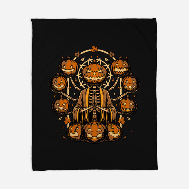 Halloween Pumpkin God-None-Fleece-Blanket-Studio Mootant