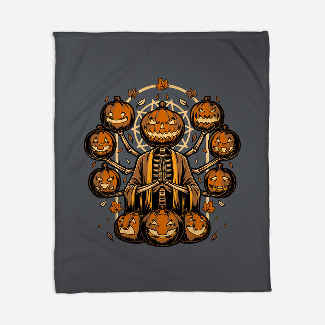 Halloween Pumpkin God-None-Fleece-Blanket-Studio Mootant