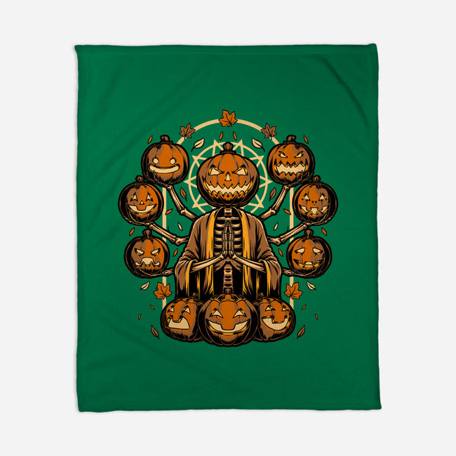 Halloween Pumpkin God-None-Fleece-Blanket-Studio Mootant