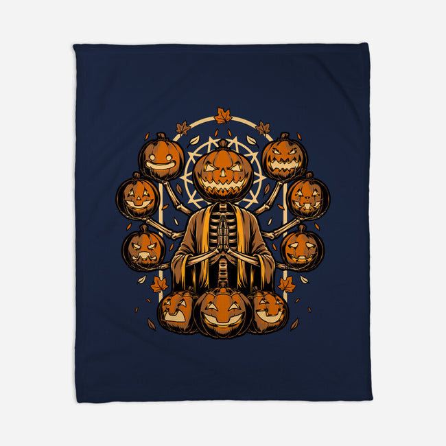 Halloween Pumpkin God-None-Fleece-Blanket-Studio Mootant