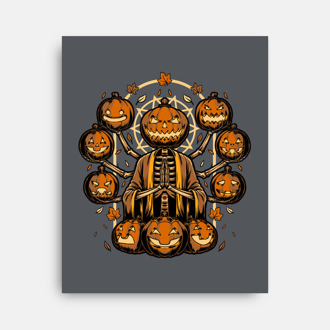 Halloween Pumpkin God-None-Stretched-Canvas-Studio Mootant