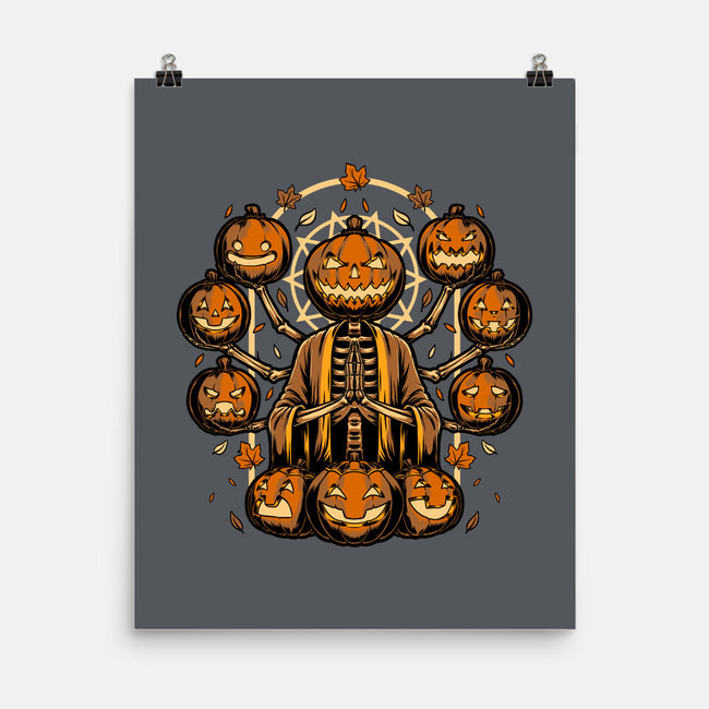 Halloween Pumpkin God-None-Matte-Poster-Studio Mootant