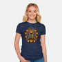 Halloween Pumpkin God-Womens-Fitted-Tee-Studio Mootant