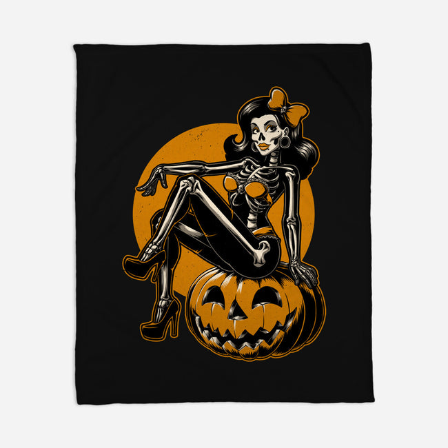 Halloween Pinup-None-Fleece-Blanket-Studio Mootant