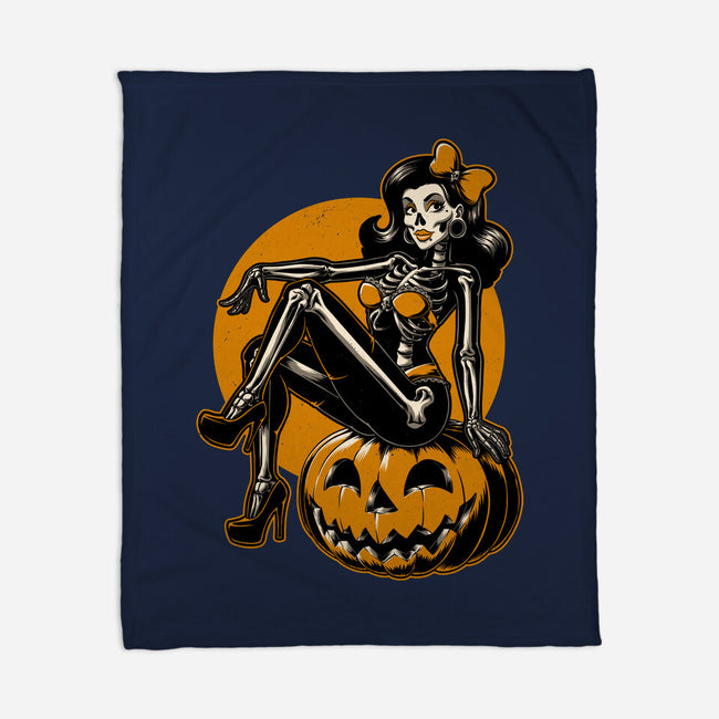 Halloween Pinup-None-Fleece-Blanket-Studio Mootant