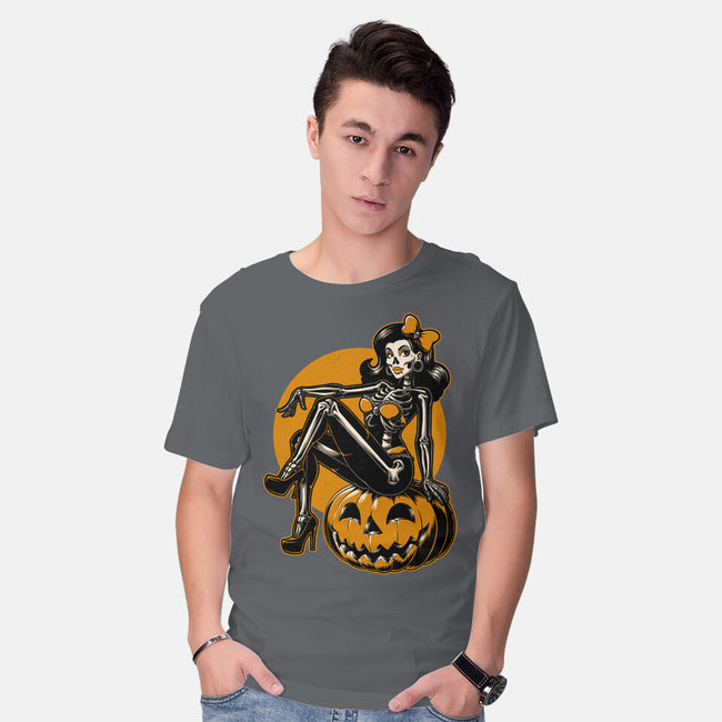 Halloween Pinup-Mens-Basic-Tee-Studio Mootant