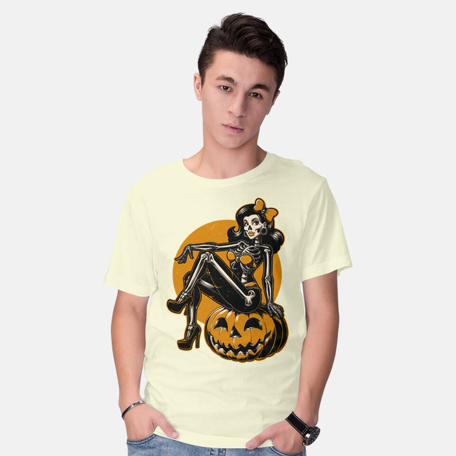 Halloween Pinup-Mens-Basic-Tee-Studio Mootant