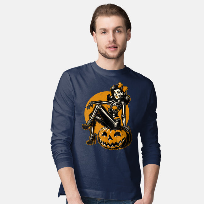 Halloween Pinup-Mens-Long Sleeved-Tee-Studio Mootant