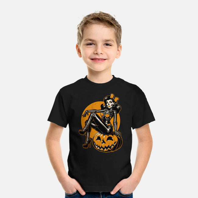 Halloween Pinup-Youth-Basic-Tee-Studio Mootant