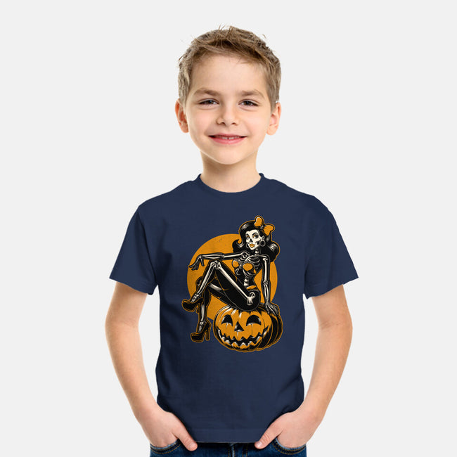 Halloween Pinup-Youth-Basic-Tee-Studio Mootant