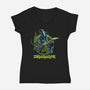 Xenomorph Maiden-Womens-V-Neck-Tee-Samuel