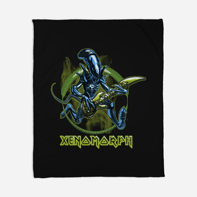 Xenomorph Maiden-None-Fleece-Blanket-Samuel