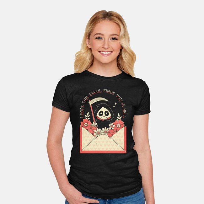 This Email-Womens-Fitted-Tee-GODZILLARGE