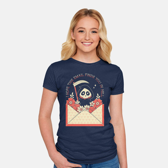 This Email-Womens-Fitted-Tee-GODZILLARGE