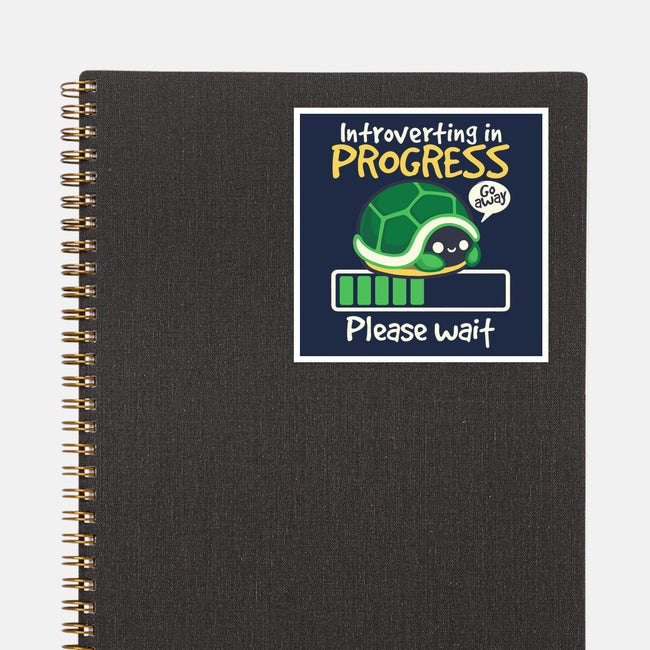 Turtle Introverting-None-Glossy-Sticker-NemiMakeit