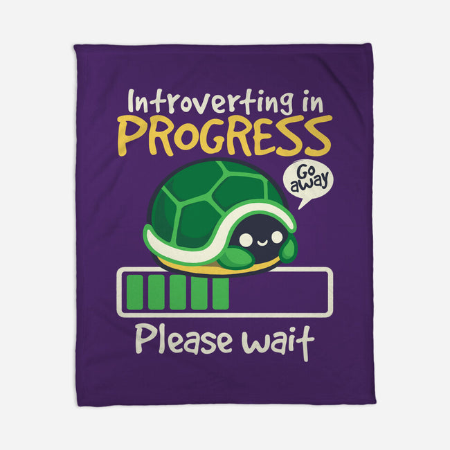 Turtle Introverting-None-Fleece-Blanket-NemiMakeit