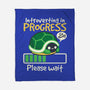 Turtle Introverting-None-Fleece-Blanket-NemiMakeit