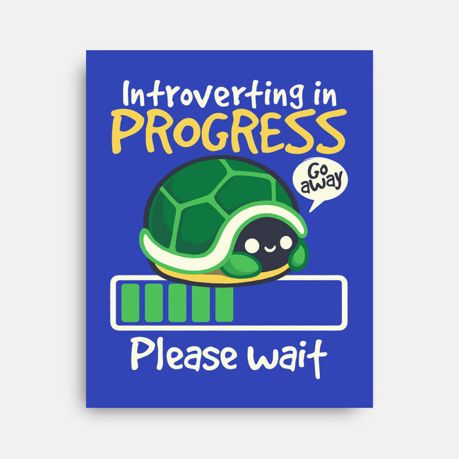 Turtle Introverting-None-Stretched-Canvas-NemiMakeit