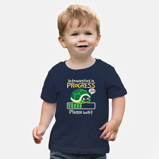 Turtle Introverting-Baby-Basic-Tee-NemiMakeit