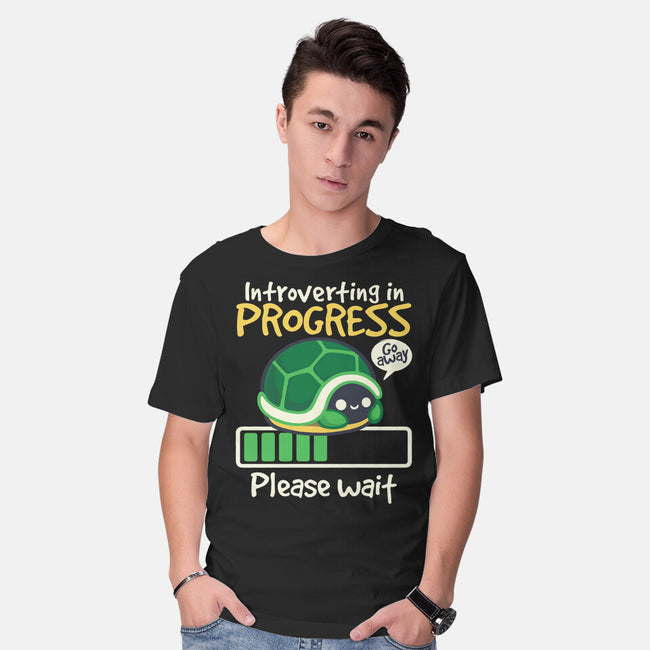 Turtle Introverting-Mens-Basic-Tee-NemiMakeit