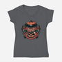 Cute Little Nightmare-Womens-V-Neck-Tee-glitchygorilla