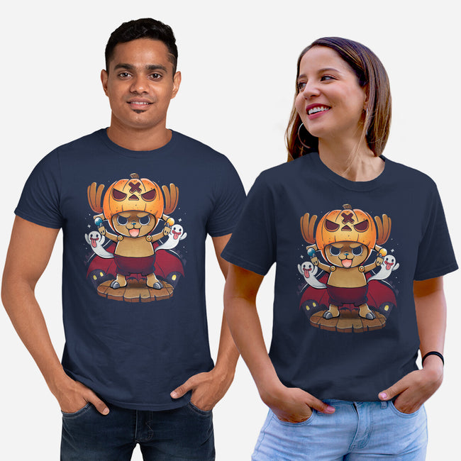 Halloween Cute Deer-Unisex-Basic-Tee-Vallina84