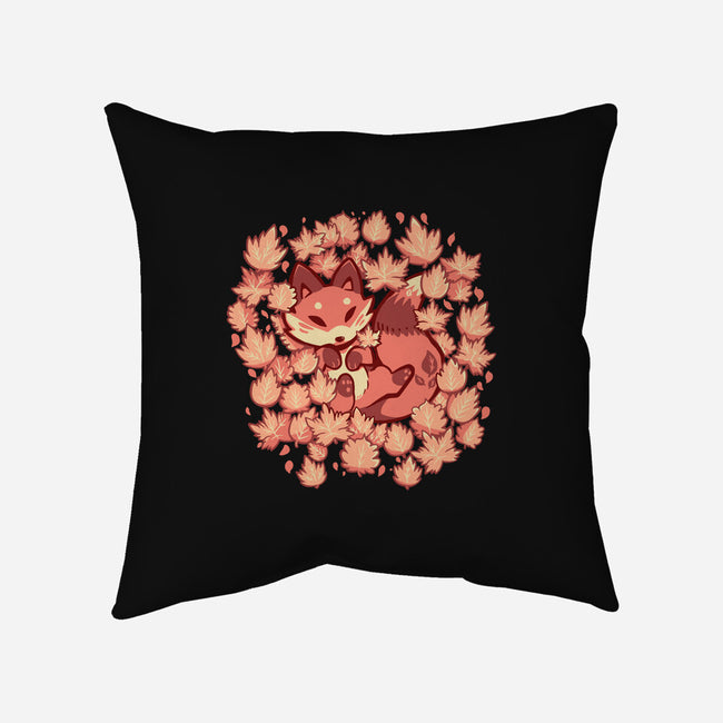 Autumn Leaf Fox-None-Removable Cover w Insert-Throw Pillow-TechraNova