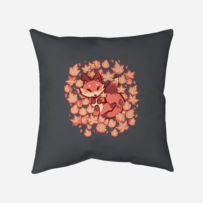 Autumn Leaf Fox-None-Removable Cover w Insert-Throw Pillow-TechraNova